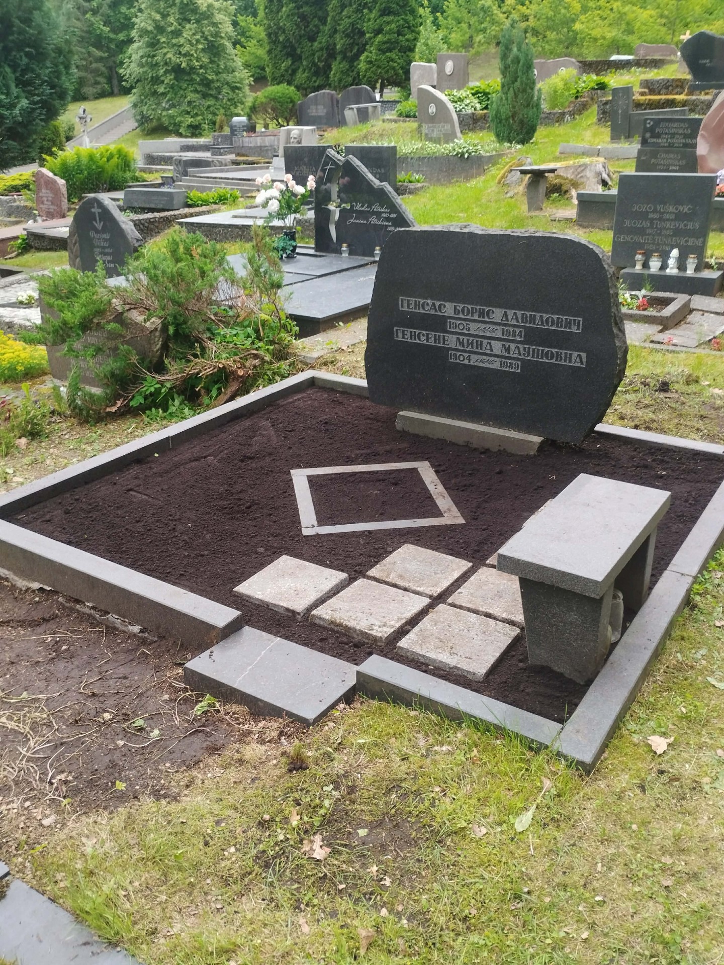 Kapavietė po Kornema atlikto atnaujinimo darbo